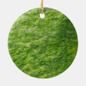 Zee Mos Groen Natuur Grass Beach Nautisch Keramisch Ornament (Achterkant)