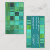 Zee Mosaic Custom Card-sjabloon Visitekaartje (Voorkant / Achterkant)