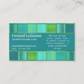 Zee Mosaic Custom Card-sjabloon Visitekaartje (Achterkant)