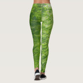 Zee Moss Groen Natuur Nautische Kust Schattige Mei Leggings (Achterkant)