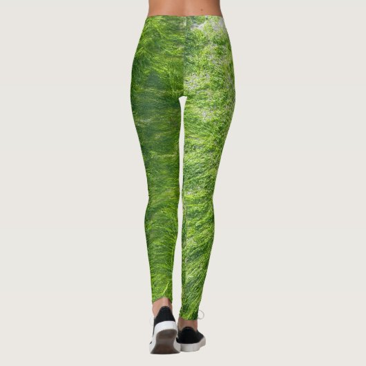 Zee Moss Groen Natuur Nautische Kust Schattige Mei Leggings (Achterkant)