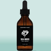 Zee Moss Serum druppelaar Flaconetiketten