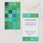 Zee Mozaïek aanpasbare sjabloon visitekaartjes (Voorkant / Achterkant)