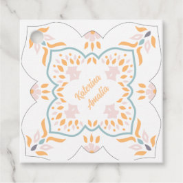 Zee Mozaïek Favor Tag Bedankjes Labels