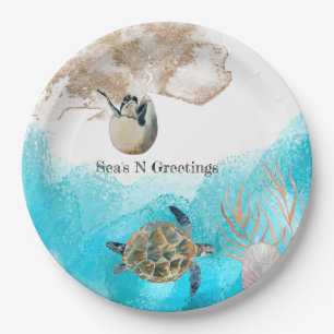 Zee N Greetings strand oceaan Napkins Papieren Bordje