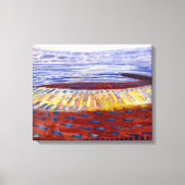 Zee na zonsondergang | Piet Mondrian | Canvas Afdruk (Voorkant)