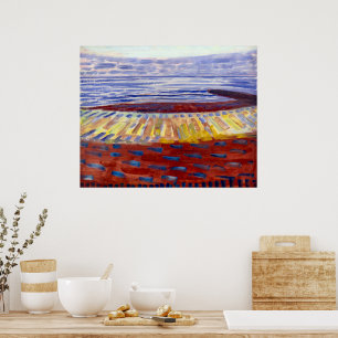 Zee na zonsondergang   Piet Mondrian   Poster