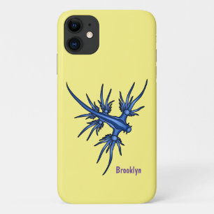 Zee naaktslak blauwe drakenillustratie Case-Mate iPhone case