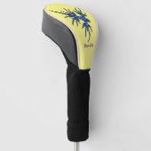 Zee naaktslak blauwe drakenillustratie golfheadcover (Schuin)
