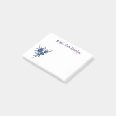 Zee naaktslak blauwe drakenillustratie post-it® notes (Schuin)