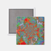 "Zee... Naar mijn tuin" ~ Abstracte kunstprint Magneet (Voorkant / Achterkant)