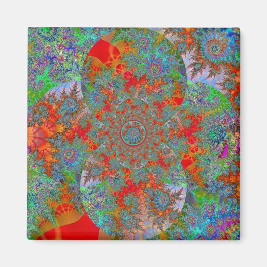 "Zee... Naar mijn tuin" ~ Abstracte kunstprint Magneet (Voorkant)