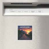 Zee naar Sky Highway Vancouver Canada Sunset Trave Magneet (Insitu (Vaatwasser))