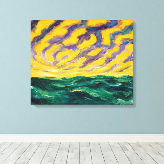Zee najaar | Emil Nolde | Canvas Afdruk (Insitu (Houten vloer))