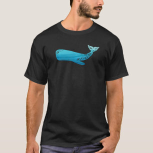 zee natuur onderwater minimalistische walvis t-shirt