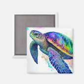 Zee Natuur zeestrand Magneet (Voorkant / Achterkant)