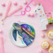 Zee Natuur zeestrand Papieren Bordje (Feest)