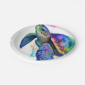 Zee Natuur zeestrand Papieren Bordje (Gekanteld)