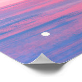 Zee Natuurlijke landschappen in de Sunset Sky Poster (Hoek)