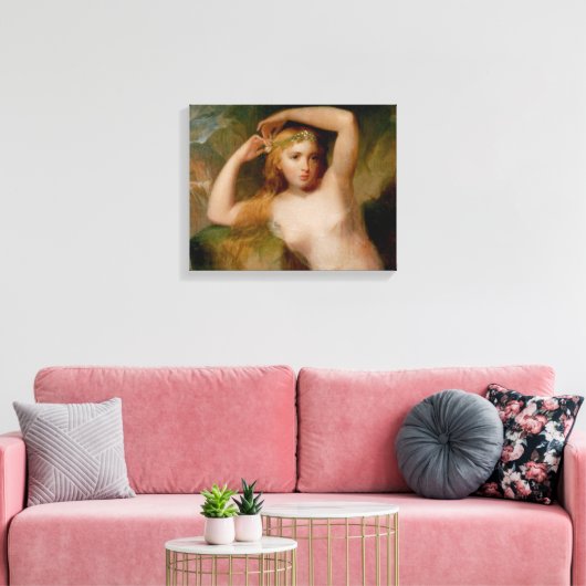 Zee Nymph (door Thomas Sully) Canvas Afdruk (Insitu (Woonkamer))