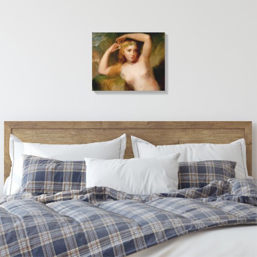 Zee Nymph (door Thomas Sully) Canvas Afdruk (Insitu (Slaapkamer))