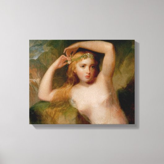Zee Nymph (door Thomas Sully) Canvas Afdruk (Voorkant)