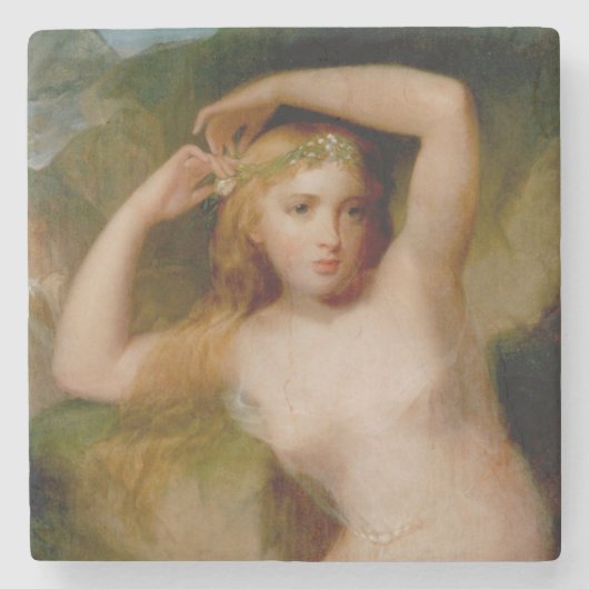 Zee Nymph (door Thomas Sully) Stenen Onderzetter (Voorkant)