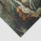 "Zee Nymphs" van Warwick Goble Tissuepapier (Detail)