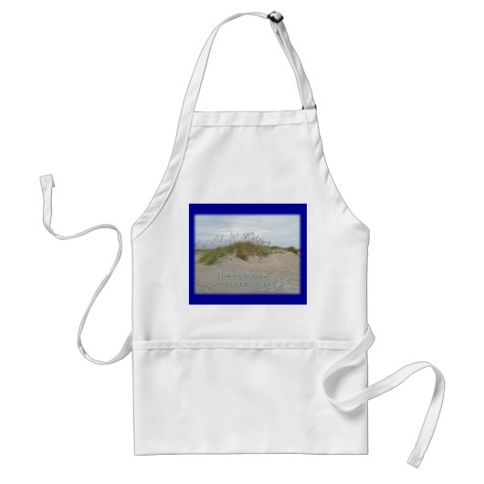 Zee Oats on Sand Dune Outer Banks NC Standaard Schort (Voorkant)