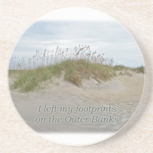 Zee Oats on Sand Dune Outer Banks NC Zandsteen Onderzetter