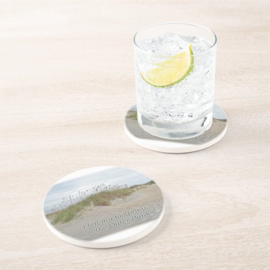 Zee Oats on Sand Dune Outer Banks NC Zandsteen Onderzetter (Zijkant)