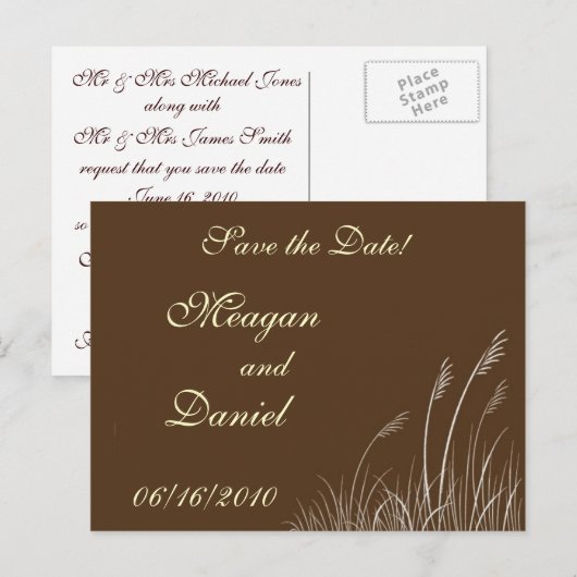 Zee Oats Wedding Briefkaart (Voorkant / Achterkant)
