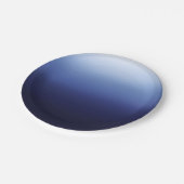 Zee Oceaan Blauw Moderne Minimaal Strand Bruidsdou Papieren Bordje (Gekanteld)