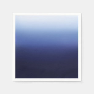 Zee Oceaan Blauwe Moderne Minimaal Strand Bruidsdo Servet
