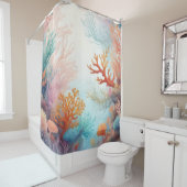 Zee oceaan bodem koralen ontwerp 315 douchegordijn (In situ)