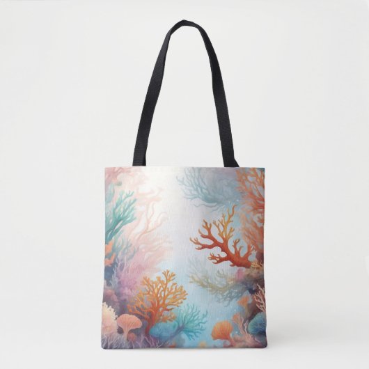Zee oceaan bodem koralen ontwerp 315 tote bag (Voorkant)