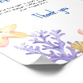 Zee oceaan dieren - Luier loterij spel Poster (Hoek)