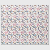 Zee oceaan koraal schepsel onderwater wereld cadeaupapier (Vlak)