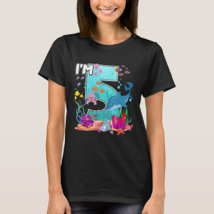 Zee oceaan vis kinder i m'm 5 verjaardagsmeisjes 5 t-shirt