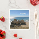 zee, oceaan, water, natuur, landschap, strand, nap servet (Insitu)