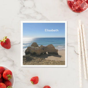 zee, oceaan, water, natuur, landschap, strand, nap servet