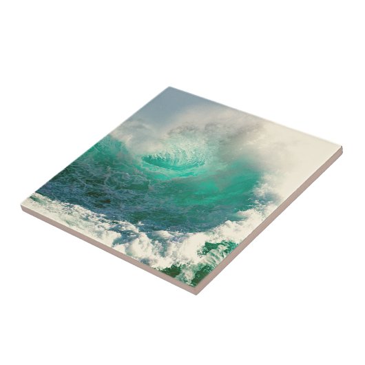 Zee oceaangolf tegeltje (Zijkant)