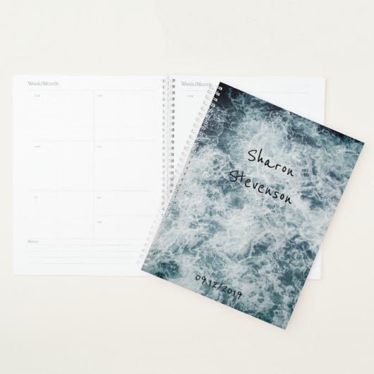 Zee oceaangolven diep water strand natuur planner (Display)