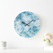 Zee oceaanwater verspreidt landschap grote klok (Huis)