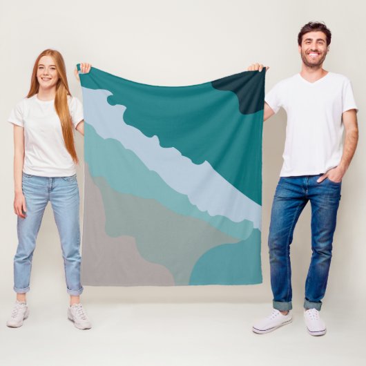 Zee Ocean Beach Fleece Deken (In situ)