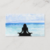 ** Zee Ocean Beach Mindfulness Meditatie Yoga Visitekaartje (Voorkant)