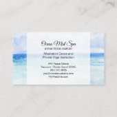 *~* Zee Ocean Beach Spa Mindfulness Yoga Visitekaartje (Achterkant)