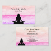 *~* Zee Ocean Beach Sunrise Meditation Yoga Visitekaartje (Voorkant / Achterkant)