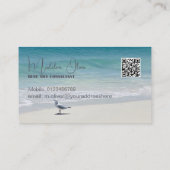 Zee Ocean Beach Travel Stijlvol Visitekaartje (Achterkant)