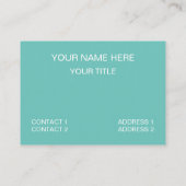 Zee Ocean Beach Visitekaartje (Achterkant)